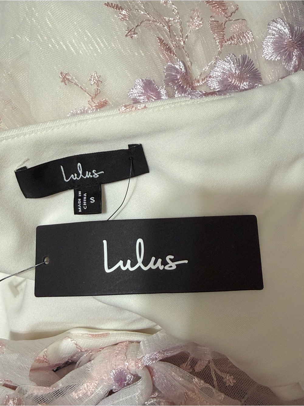 Lulus Distinctly Sweet White Floral Embroidered Tie-Strap Midi Dress - Picture 8 of 8